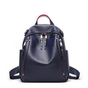 cowhide leather travel backpack, view 7 - MRSLM