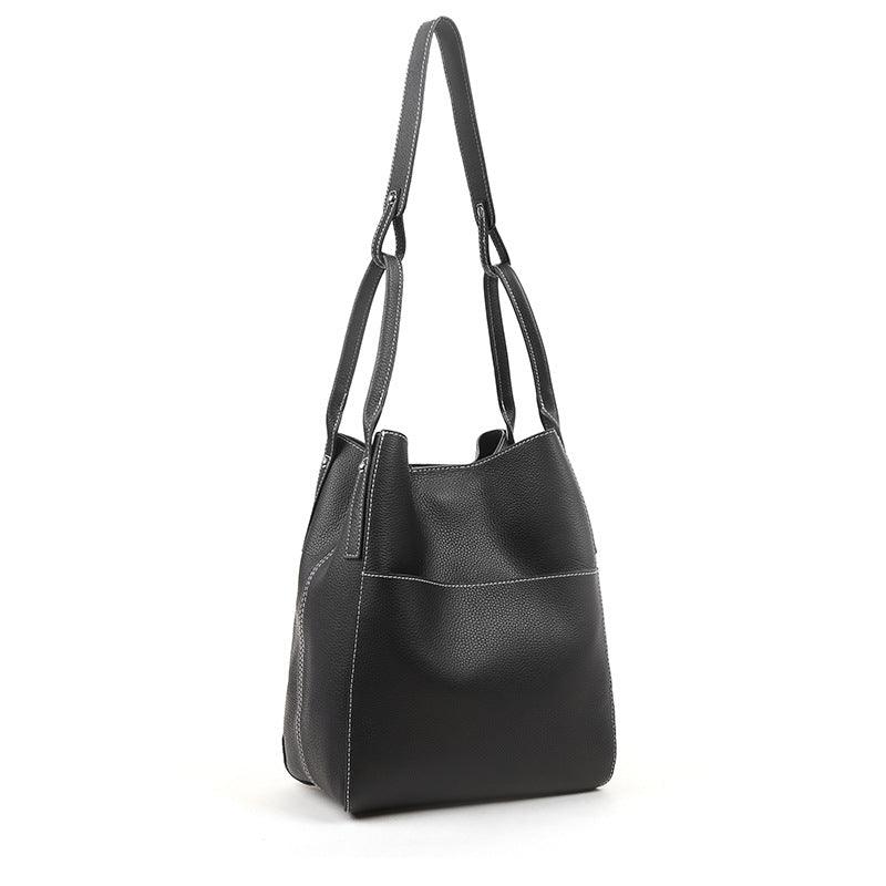 first layer cowhide messenger bag, view 9 - MRSLM