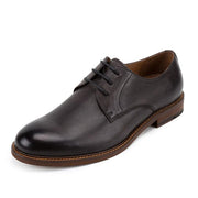 lace-up young men's cowhide leather shoes - MRSLM