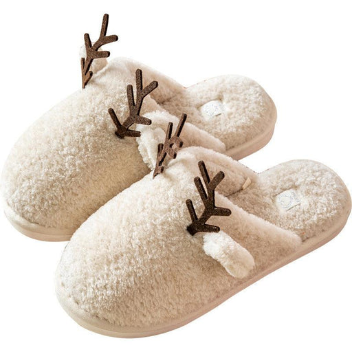 Women's plush cotton slippers - MRSLM