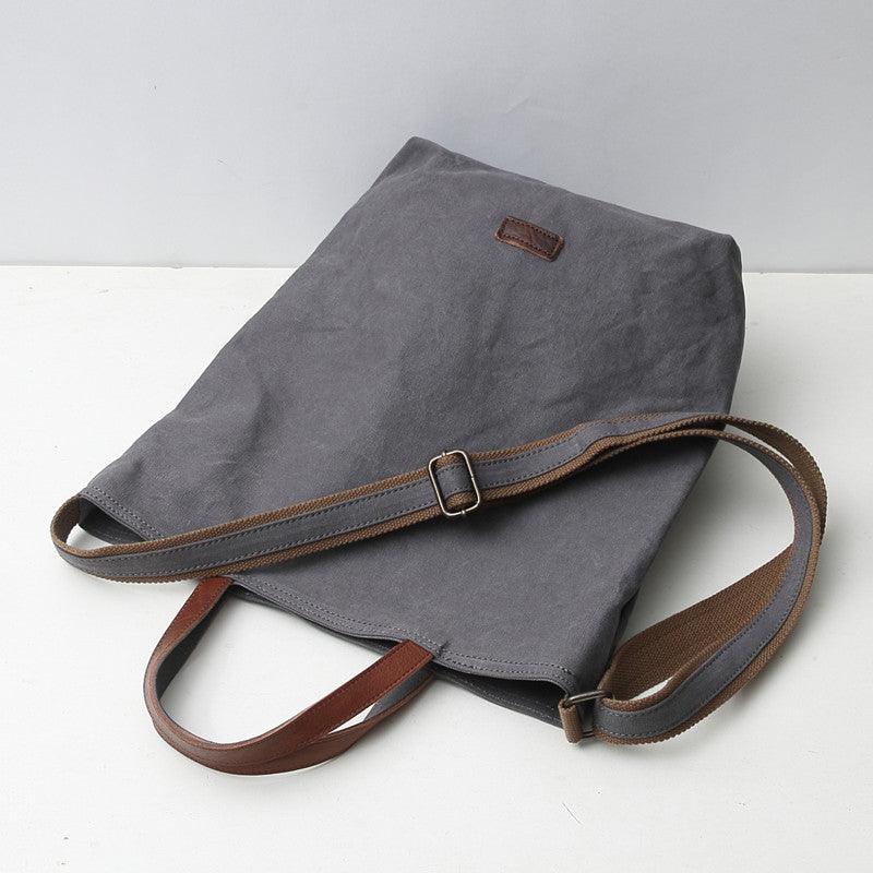 women's canvas messenger bag, view 4 - MRSLM