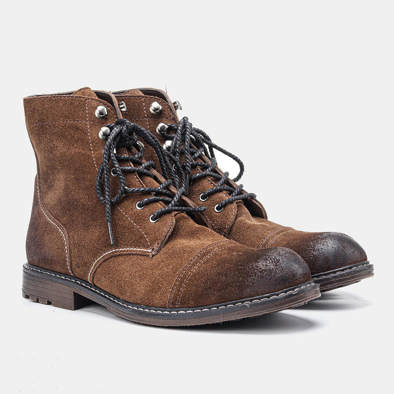 Men's first layer cowhide Martin boots, view 8 - MRSLM