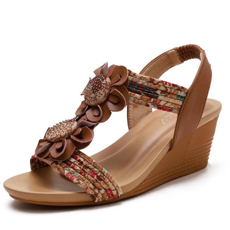 strappy mid wedge sandals, view 4 - MRSLM