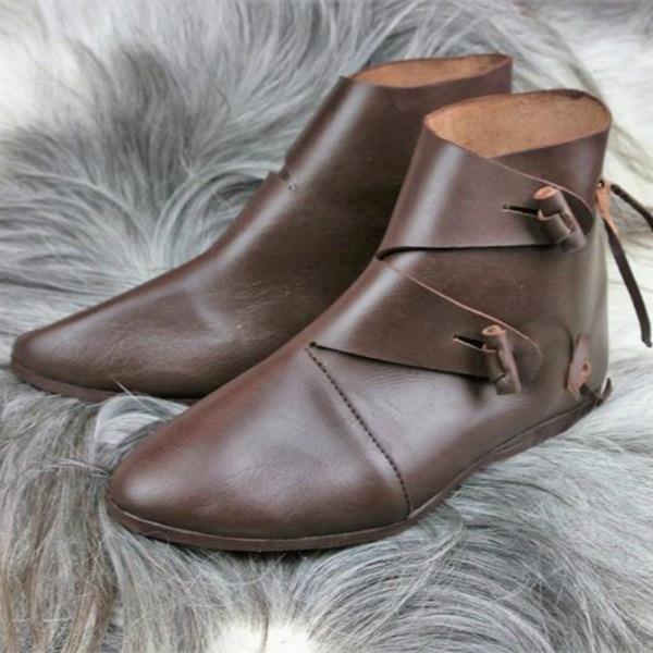 Men's retro lace-up fringed boots, view 7 - MRSLM