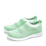 Women's light flying knit sock shoes, view 2 - MRSLM