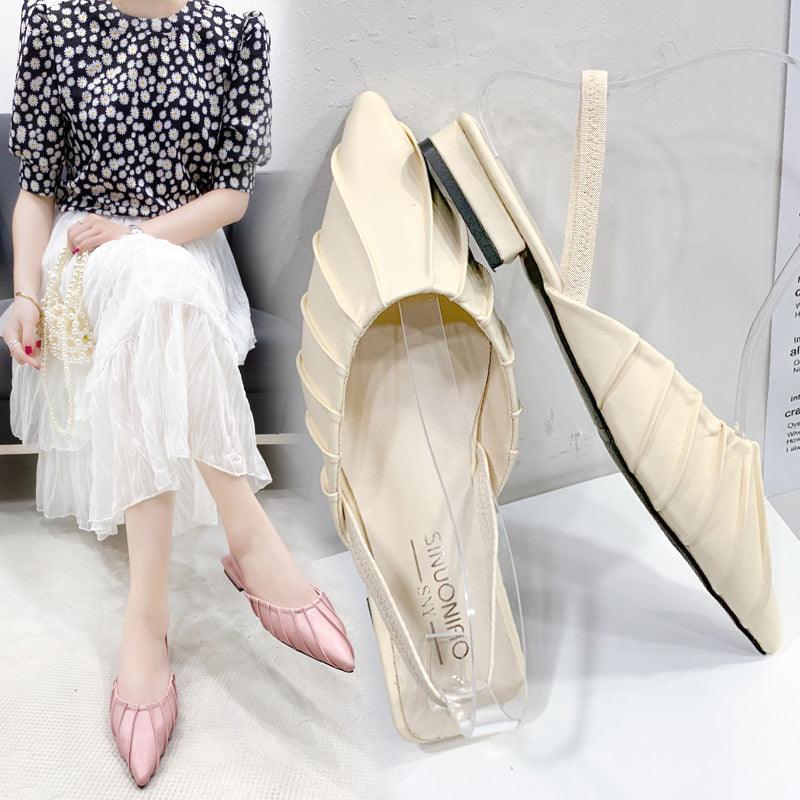 women's pointed toe rhinestone sandals - MRSLM