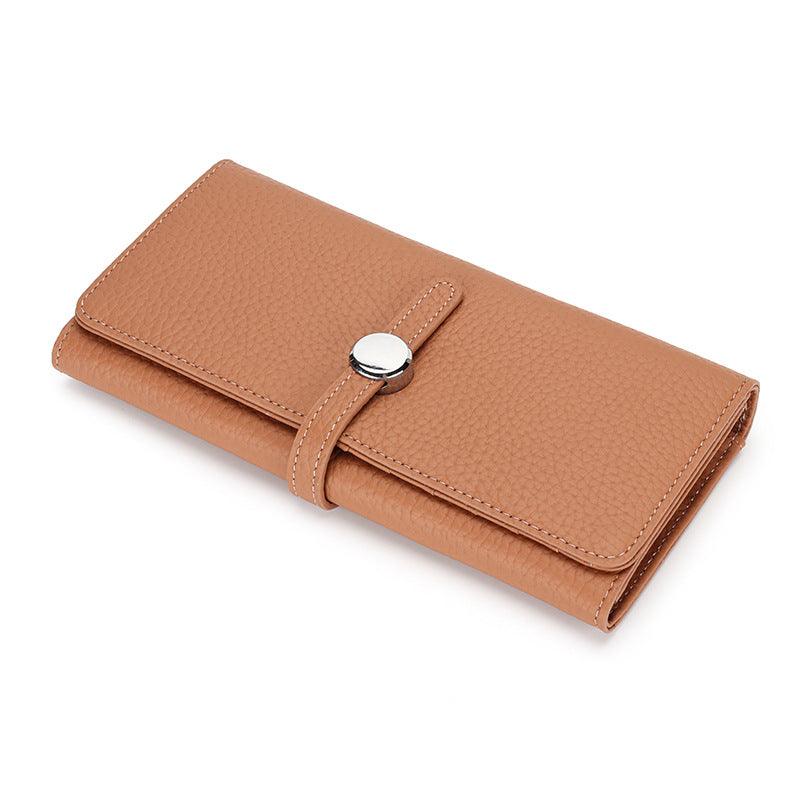 Women's long folding leather wallet, view 4 - MRSLM