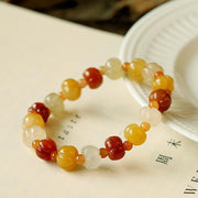 jade lotus bead bracelet, view 5 - MRSLM
