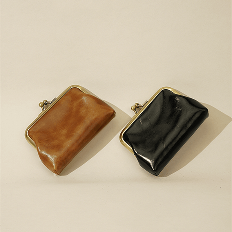 Retro leather mini coin purse - MRSLM
